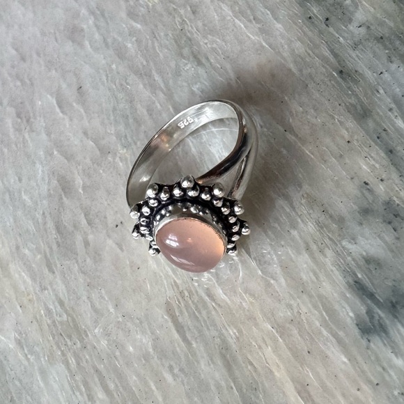 NWOT Sundance Nature’s Sonnet Ring, Pink Chalcedony, Sterling Silver - Picture 2 of 5